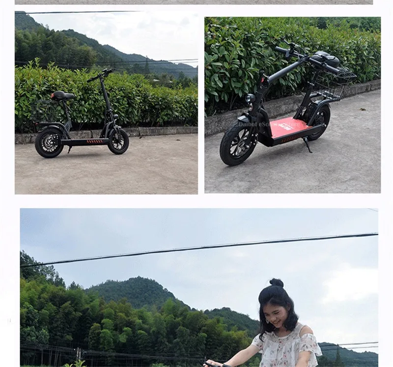Daibot Electric Bike 400W 48V Two Wheels Electric Scooters 12 Inch Folding Powerful Electric Scooter 20AH Max Range 80KM (8)