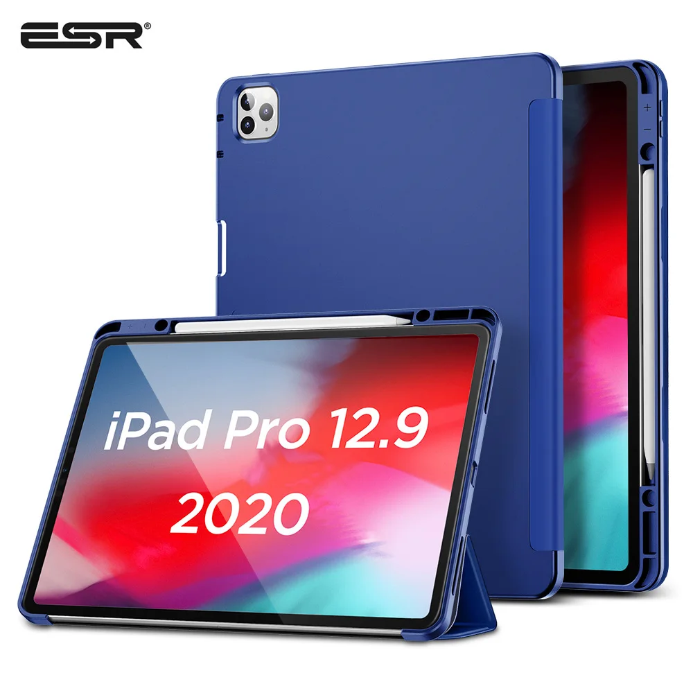 

ESR Case for 2020 2018 iPad Pro 11'' 12.9'' Inch Easy-Access Smart Case Cover with Pencil Holder iPad Cover