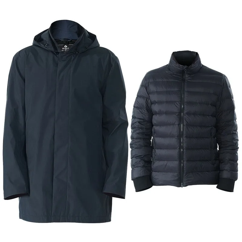 

GOPLUS Men's Warm Jacket Interchange 3 In 1 Waterproof Detachable Ski Jacket 2020 Winter Fashion Men's Down Jacket Outdoor Climb
