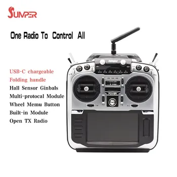 

Jumper-XYZ T16 Pro Hall V2 Gimbal Open Source Multi-protocol Radio Transmitter JP4-in-1 RF Module 2.4G 16CH 4.3" LCD