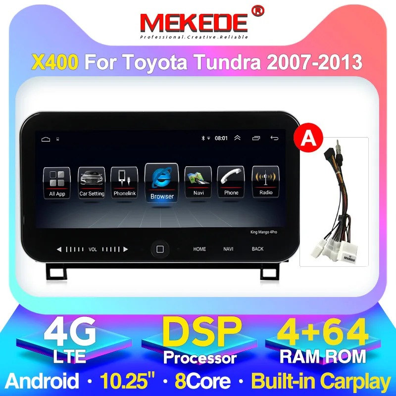 MEKEDE 10 25 дюймовый автомобильный радиоприемник мультимедиа для Toyota Tundra XK50 2007 2008 2009