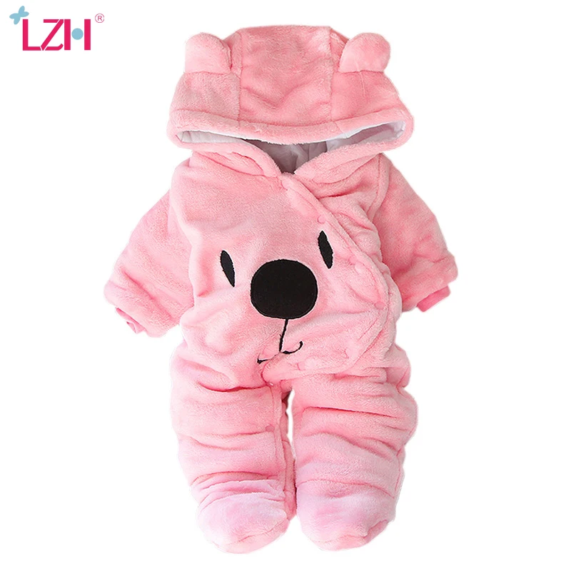 LZH Baby Winter Clothes Newborn Baby Girls Overall 2021 Autumn Baby Romper For Baby Boys Jumpsuit Costume Infant Clothing Sets
