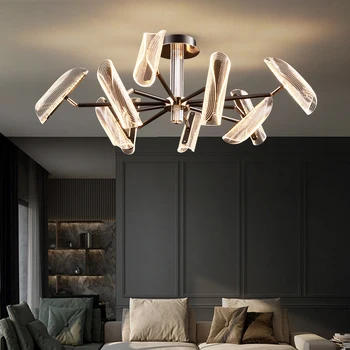

New modern led chandelier lighting living room bedroom crystal suspension lamps kitchen ceiling chandelier Home indoor lighting
