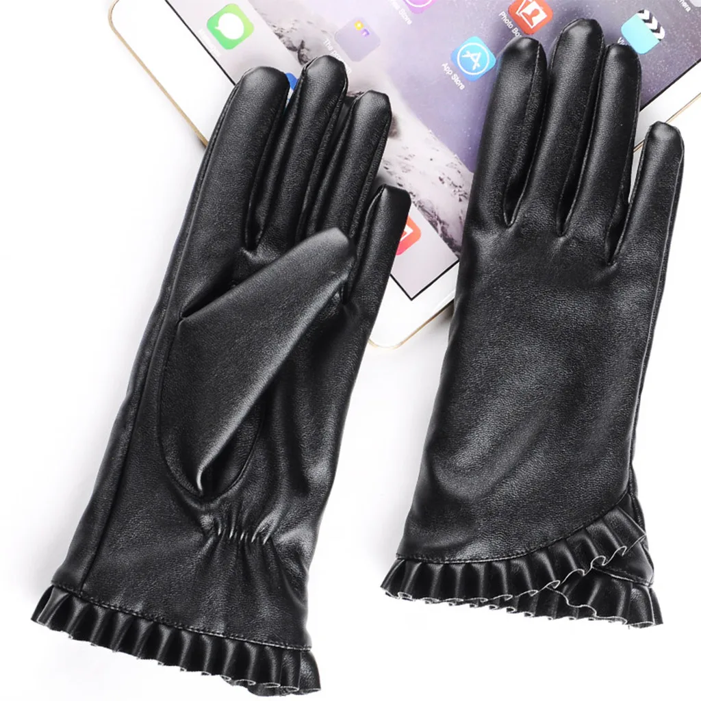Feitong Women Winter Gloves Touch Screen Warmer Velvet Gloves Warm Using Phone For Cycling Running Gloves Gants Femme