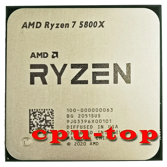 AMD Ryzen 7 5800X R7 5800X 3.8 GHz Eight-Core 16-Thread CPU