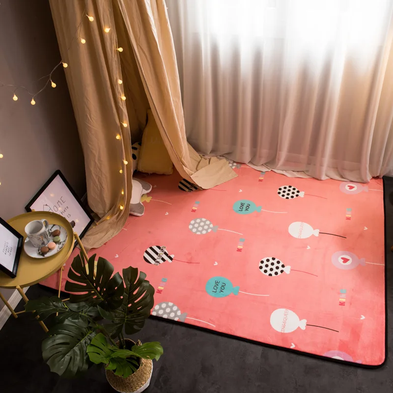 Современный ковер в скандинавском стиле, ковер из полиэстера для гостиной, детский игровой коврик для спальни, ванной комнаты, домашний дверной коврик, alfombra