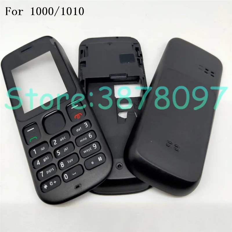 New Full Housing Cover Case For Nokia 101 1000 1010 Front Frame+Battery Door+Middle Cover+keypads | Мобильные телефоны и