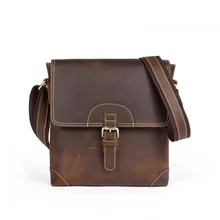 Дизайнерский мужской портфель Crazy horse кожаные сумки на плечо сумки через плечо деловые Офисные Сумки Мужская Дорожная сумка для ноутбука