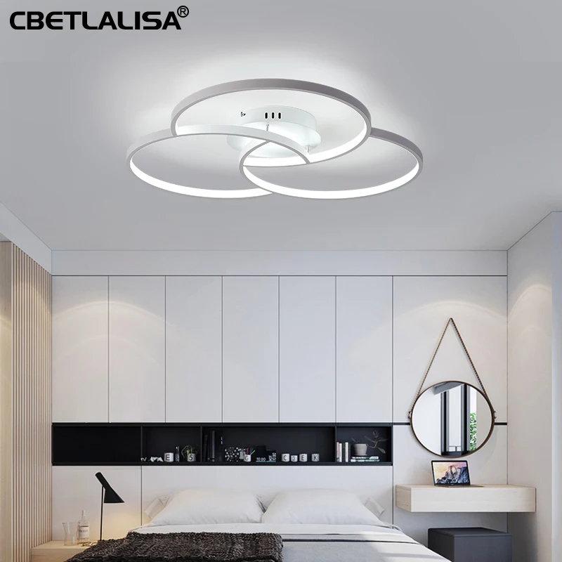 LED светодиодная Люстра для гостиной спальни алюминиевый корпус светильник