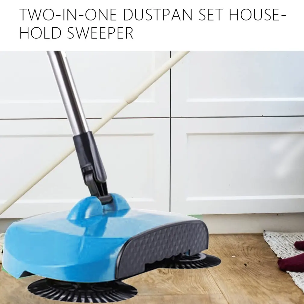 Sweeping Machine Wholesale Hand-pushing Lazy Cleaning Sweeping Two-in-one Broom Set Home Sweeping Machine