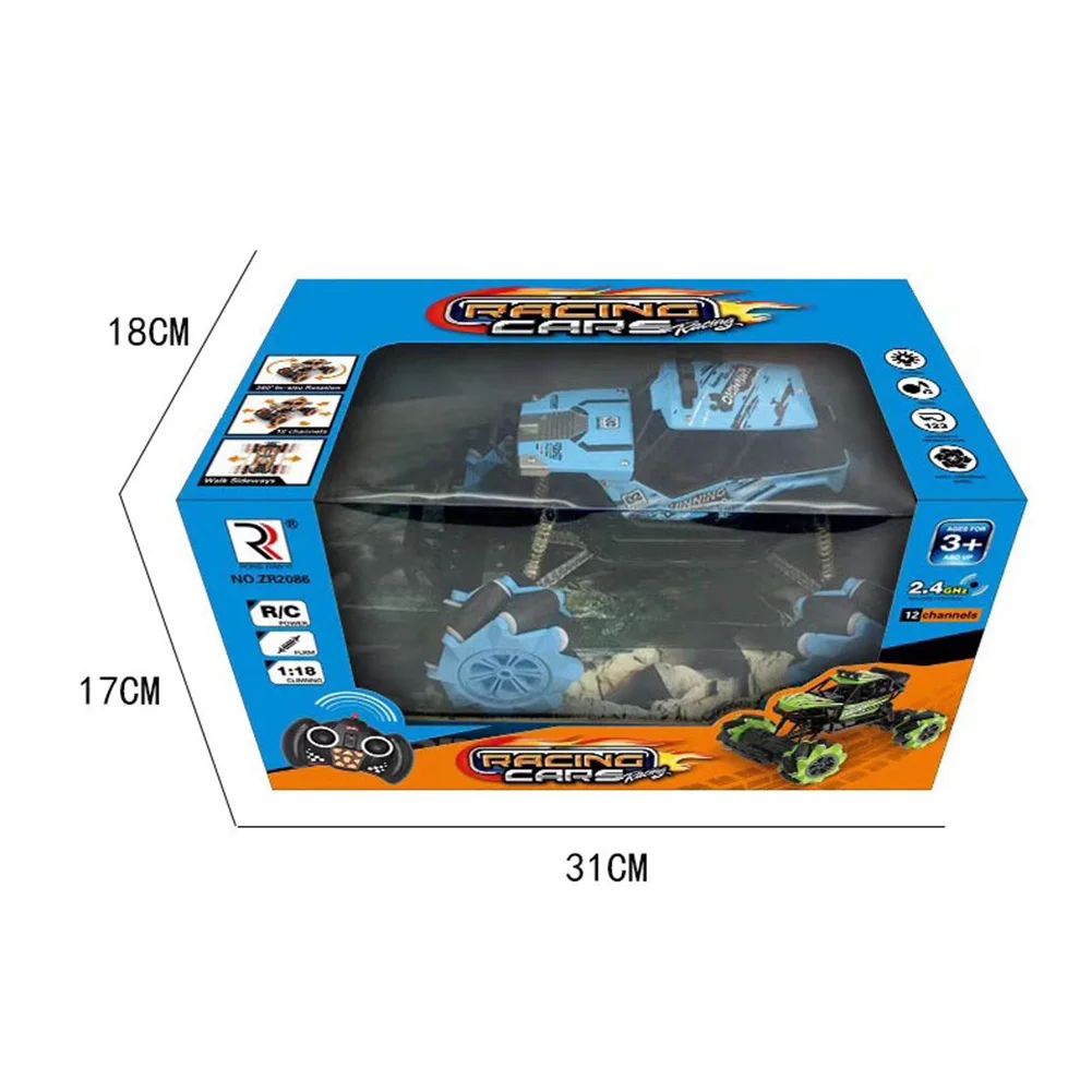 1:18 детские игрушки, игрушка на дистанционном управлении, внедорожный автомобиль, светодиодный светильник, танцевальный альпинистский трюк, автомобиль, внедорожные грузовики, игрушки для детей