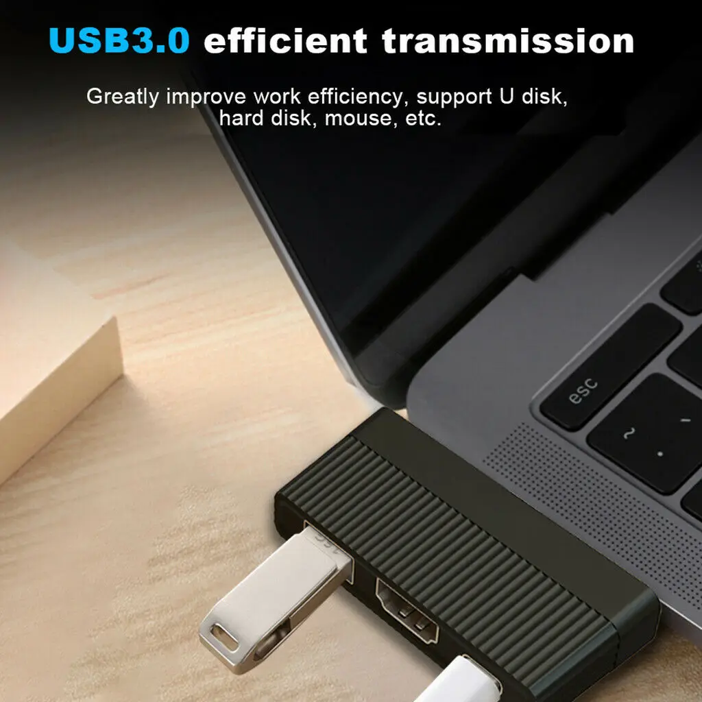 USB3.0 type C к USB-C 4K HDMI PD концентратор адаптер для мобильных планшетов Быстрая зарядка абсолютно и высококачественный