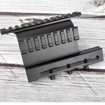 

Tactical AK Double Picatinny Rail Side Mount System Screw Style for 47 / 74 Fit Scopes Right on Top of Bore Centerline