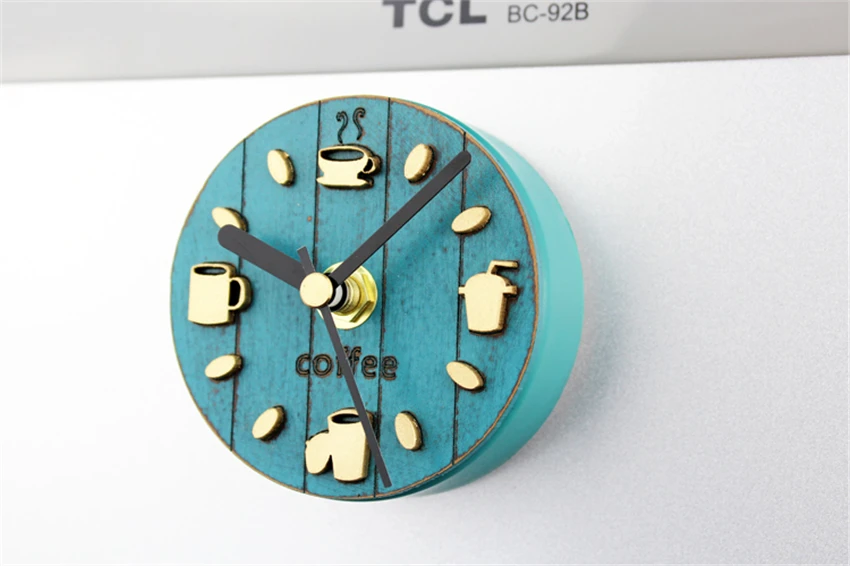 Cafe Mute Refrigerator Magnets Clock Fridge Magnet Souvenir Message Board Sticky Note Home Decoration Coffee Tools For Barista