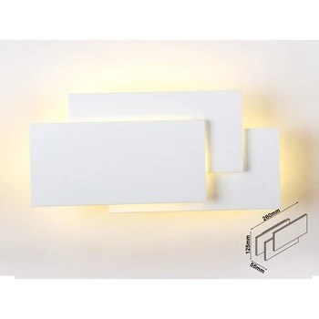 

V-TAC LD8202N LED wall sconce lamp 12W 4000K White rectangular casing with overlapping forms IP20 SKU-8203