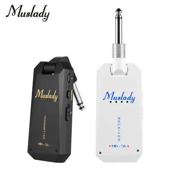 

Muslady MD-5G Wireless 5.8G Guitar System Rechargeable Audio Transmitter and Receiver ISM Band for Electric Guitars Amplifier
