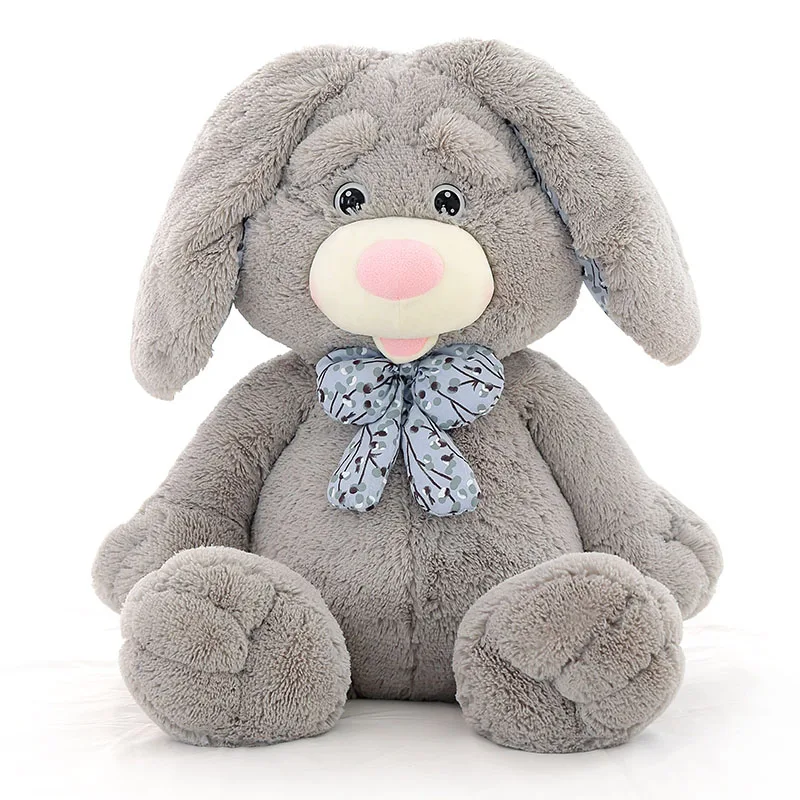 60/90/120 см мягкие удобные кролик спальный плюшевые с розовым запах Plushie подарки в виде животного на день рождения, комплект одинаковых рождественских пижам для дома детские мягкие игрушки - Цвет: Gray