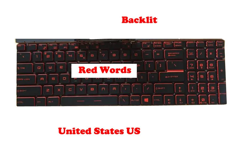С украшением в виде кристаллов клавиатура для MSI GE72 2QC 2QD 2QL 6QF 6QC 6QD 6QL PE60 2QE 6QE PE70 PE72 7RD