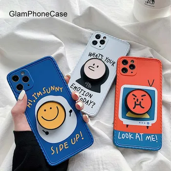 

GlamPhoneCase Funny Expression Phone Case For iPhoneSE 2 11Pro/Max X XS Max XR Soft Silicone Cover For iPhone11 7 8Plus Case