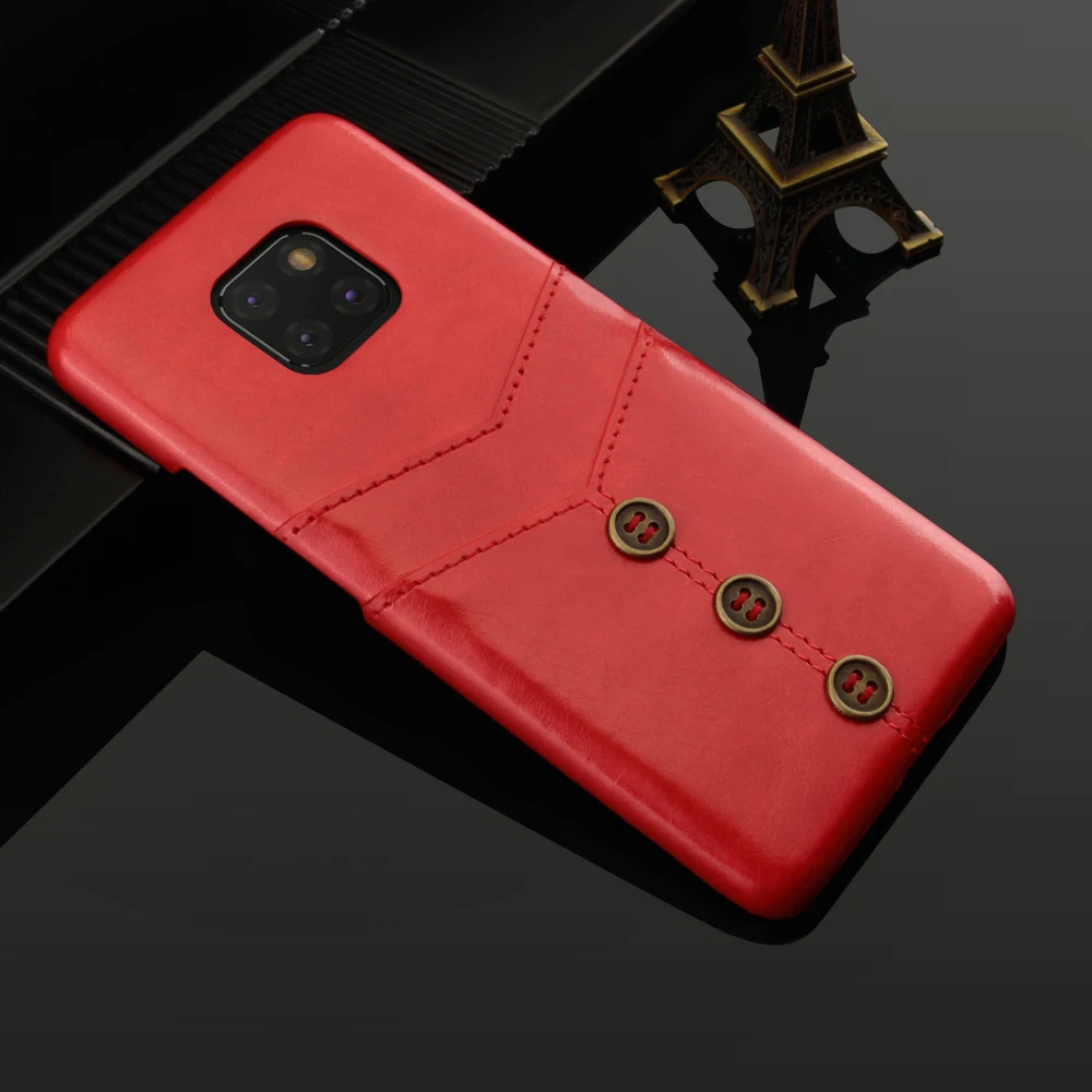 Ультра тонкий кожаный чехол в стиле ретро для huawei Mate20 Pro, роскошный чехол из искусственной кожи с отделениями для карт, чехол на заднюю панель, Новое поступление
