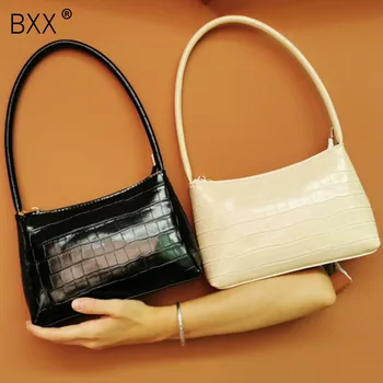 

[BXX] Vintage PU Leather Crossbody Bags For Women 2020 Winter Brand Designer Shoulder Messenger Bag Travel Handbags a13