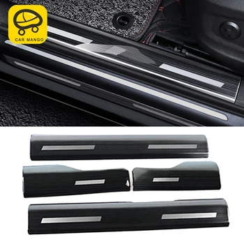 

CarManGo For Audi Q5 B8 B9 2012-2017 Car Door Sills Welcome Pedal Trim Frame Chrome Cover Foot Plate Sticker Accessories