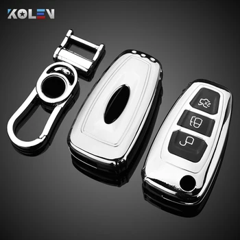 Custodia morbida per chiave a distanza per Auto in TPU per Ford Focus 2 3 MK2 MK3 Fiesta Mondeo Kuga Ecosport Ranger Auto Key Protect Holder Shell - Custodia morbida per chiave a distanza per Auto in TPU per Ford Focus 2 3
