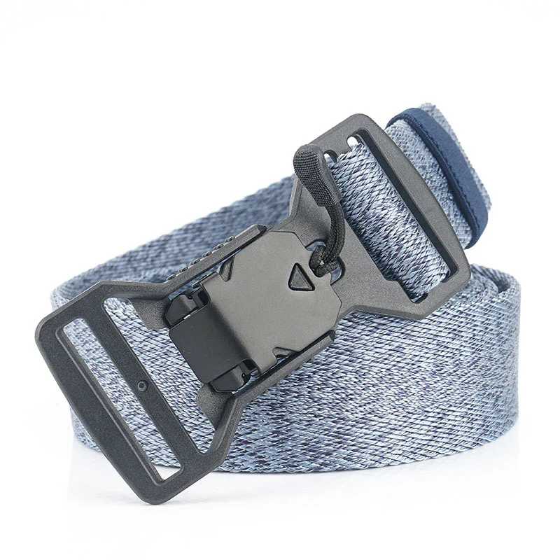 C Royal blue Тренд мода унисекс нейлоновый ремень удобный вставить пряжку мужской ремень повседневные спортивные брюки мужские и женские ремни роскошный ремень - Цвет: C Royal blue