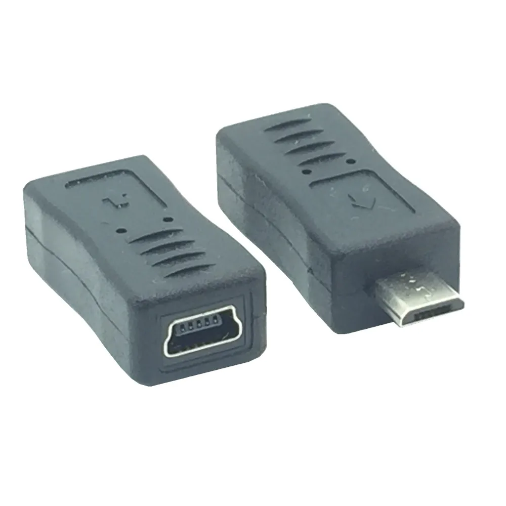 Высококачественный переходник Micro USB B папа-Mini мама M/F конвертер 2 шт./лот |