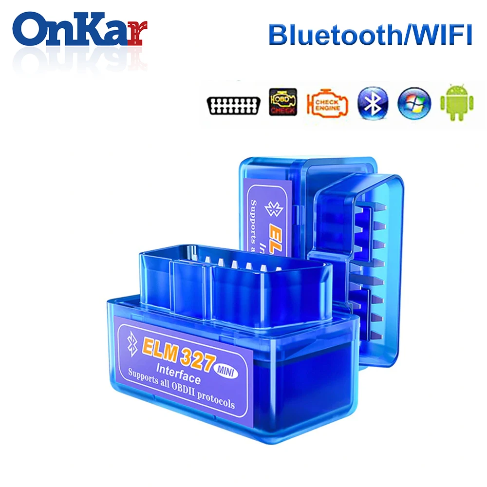 ONKAR 2020 сканер OBD2 Bluetooth WIFI OBD Автомобильный диагностический инструмент считыватель