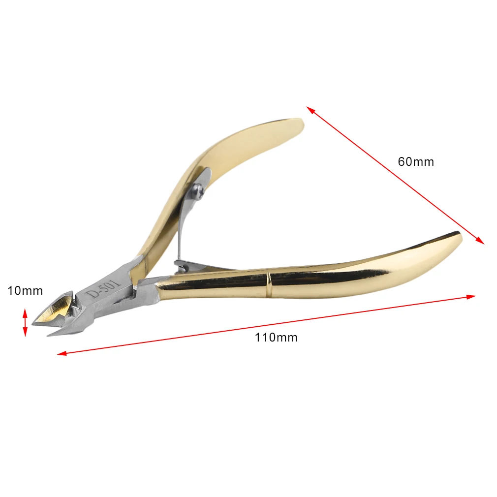 Практическая стрижка, инструмент из нержавеющей стали для ногтей и пальцев ног, ножницы для кутикулы омертвевшей кожи, кусачки для маникюра, инструмент для маникюра