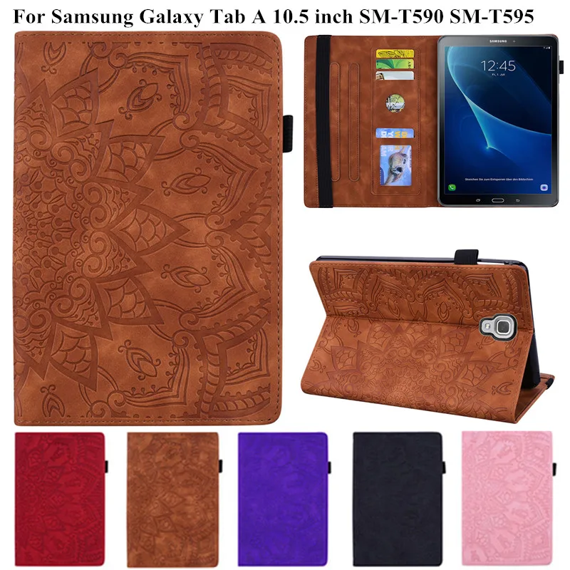 Рельефный чехол с 3D цветами для Samsung Galaxy Tab A 10 5 2018 Φ T595 T597 планшета чехол|Чехлы