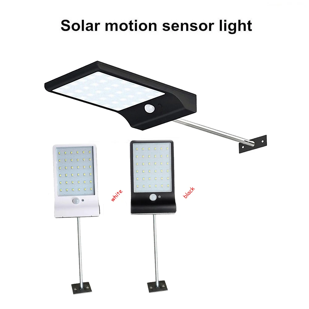

48/36 LED Solar light Motion Sensor Garden Security Lights Solar lamp Led Para Exterior street spot floodlight Wall w metal pole