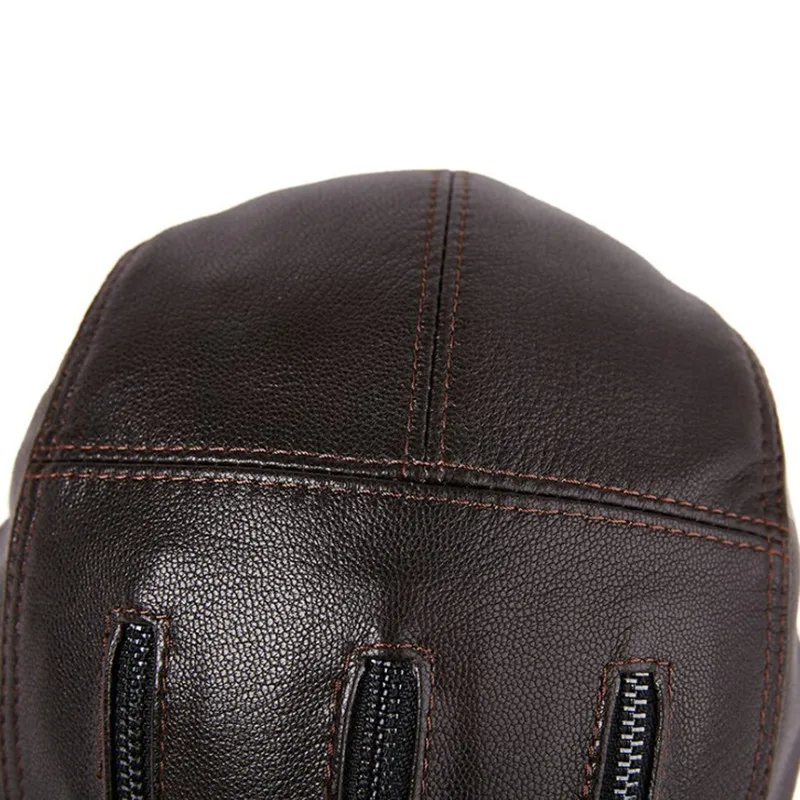 SILOQIN мужская шляпа из натуральной кожи Snapback осень зима первый слой овечья кожа береты Регулируемая Мода Досуг Туризм шапки