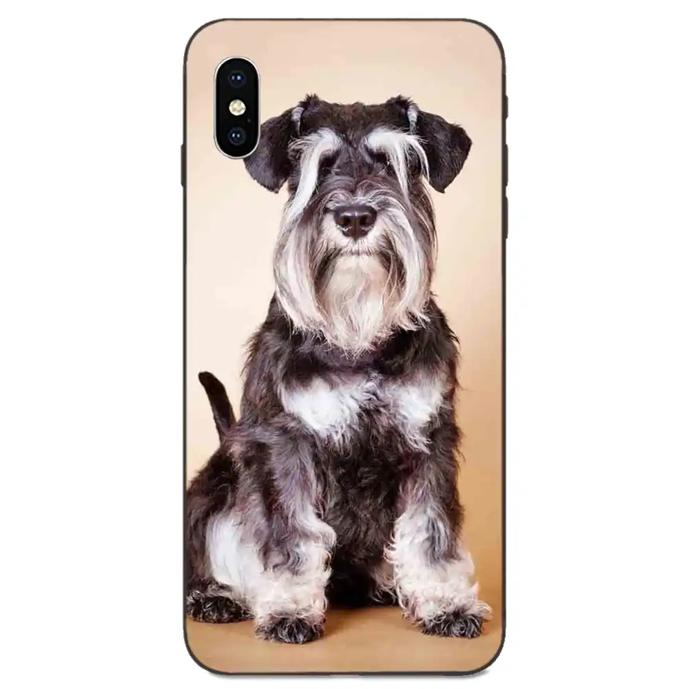 cute dog miniature schnauzer for huawei mate 9 10 20 p8 p9 p10