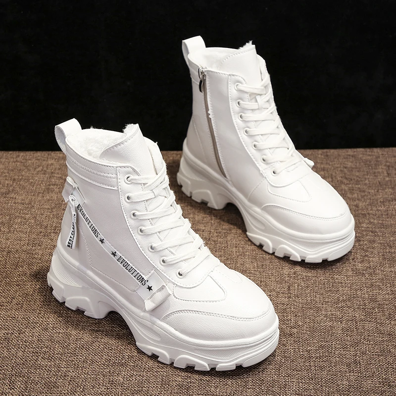 high heel high top sneakers