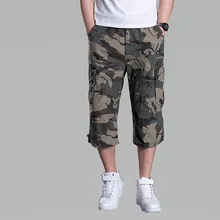 Мужские брюки Карго короткие мульти карман военные короткие мужские камуфляжные брюки карго джоггеры Бриджи мужские Тактический Камуфляжный шорты плюс размер