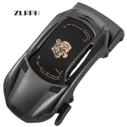Zlrph fivela de cinto automática de liga de zinco masculina, fivela de cinto de alta qualidade, cinto casual de motivos animais para negócios