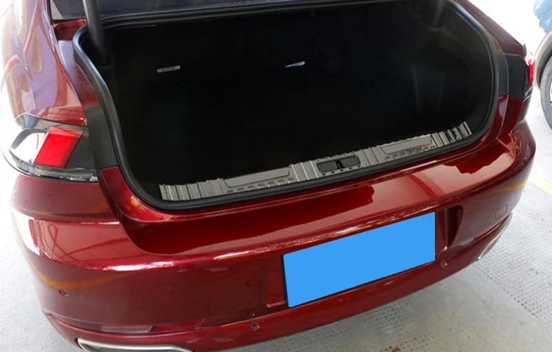 Для peugeot 508 седан стайлинга автомобилей Нержавеющая сталь внутренняя Задний бампер пластина защитная крышка авто аксессуары