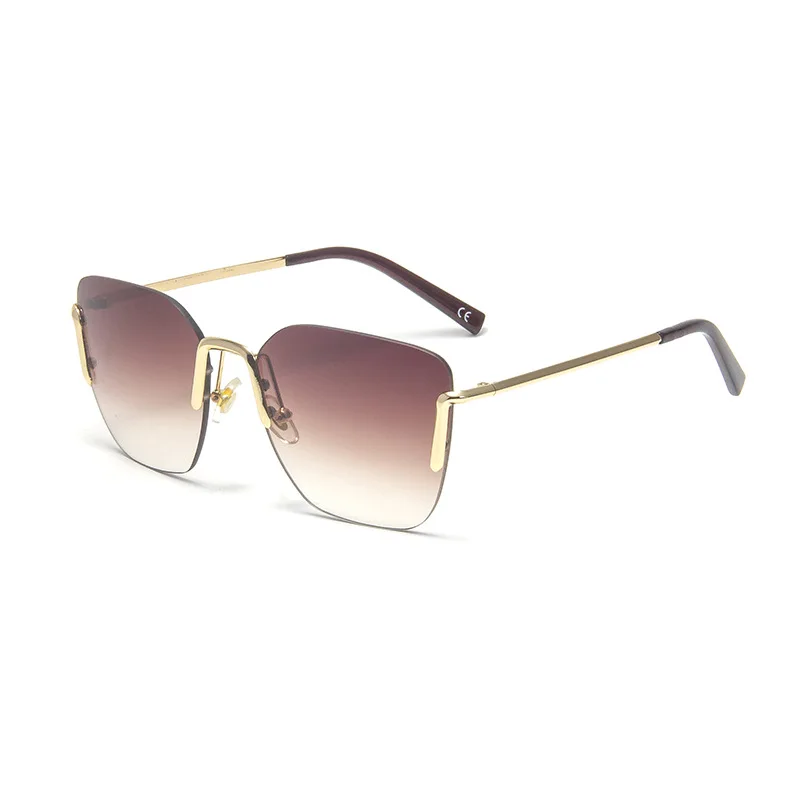 

Rimless Sunglasses Women Luxury Brand Designer Retro Sun Glasses Vintage Ladies Sunglass Female Shades for Women UV400 Oculos