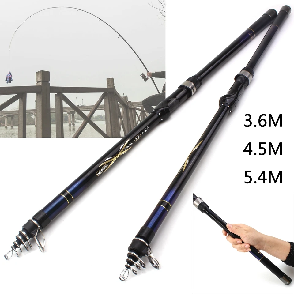 

5.4M 4.5M 3.6M Spinning Rod 8H carp Long Shot High Carbon Fishing Rod Strong Power Hard Fishing by the sea Lowest profit
