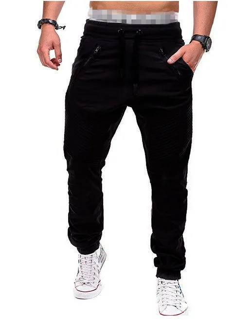 MRMT брендовые новые мужские брюки для отдыха, Модные свободные однотонные мужские брюки с двойным карманом на молнии