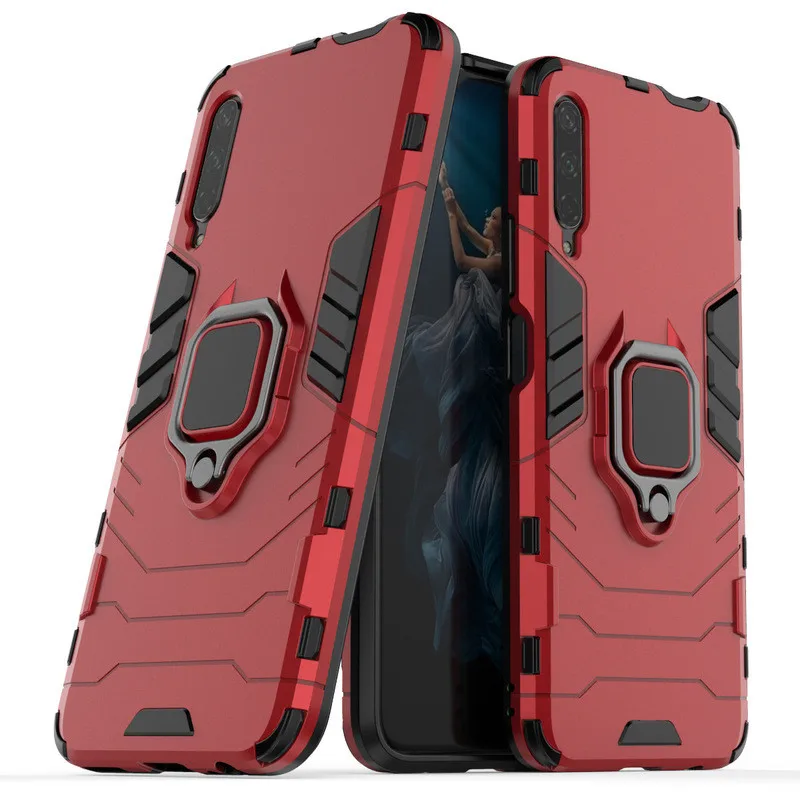 

HuaWei Honor 9X Pro Anti-fall Shockproof With Ring Stand Back Cover For Honor 9X 9X Pro Y9S P smart Pro 2019 Hard Cover