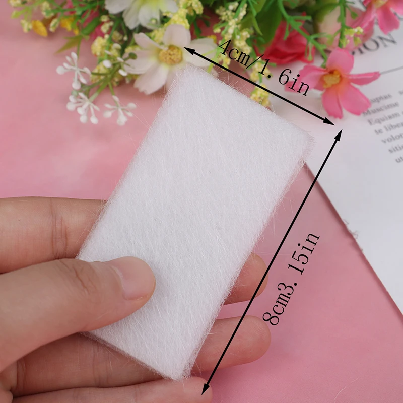 

10Pcs Nail Art Non-woven Silk DIY Manicure accessoires UV Gel Tips Extension Fiber Form
