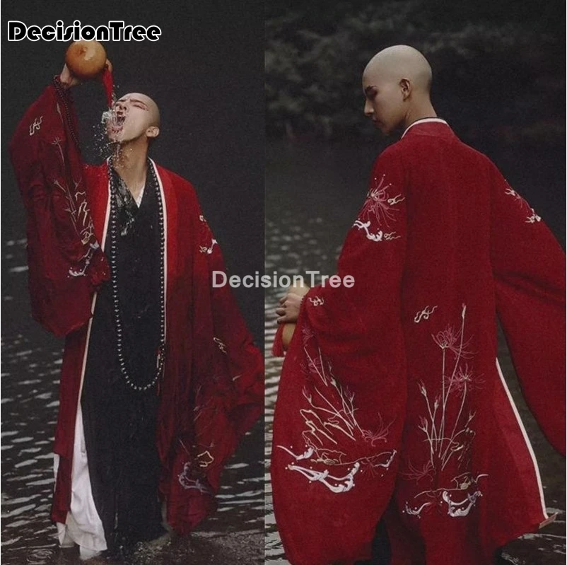 2021 hanfu куртка для женщин и мужчин Винтаж Кардиган китайский журавль принт