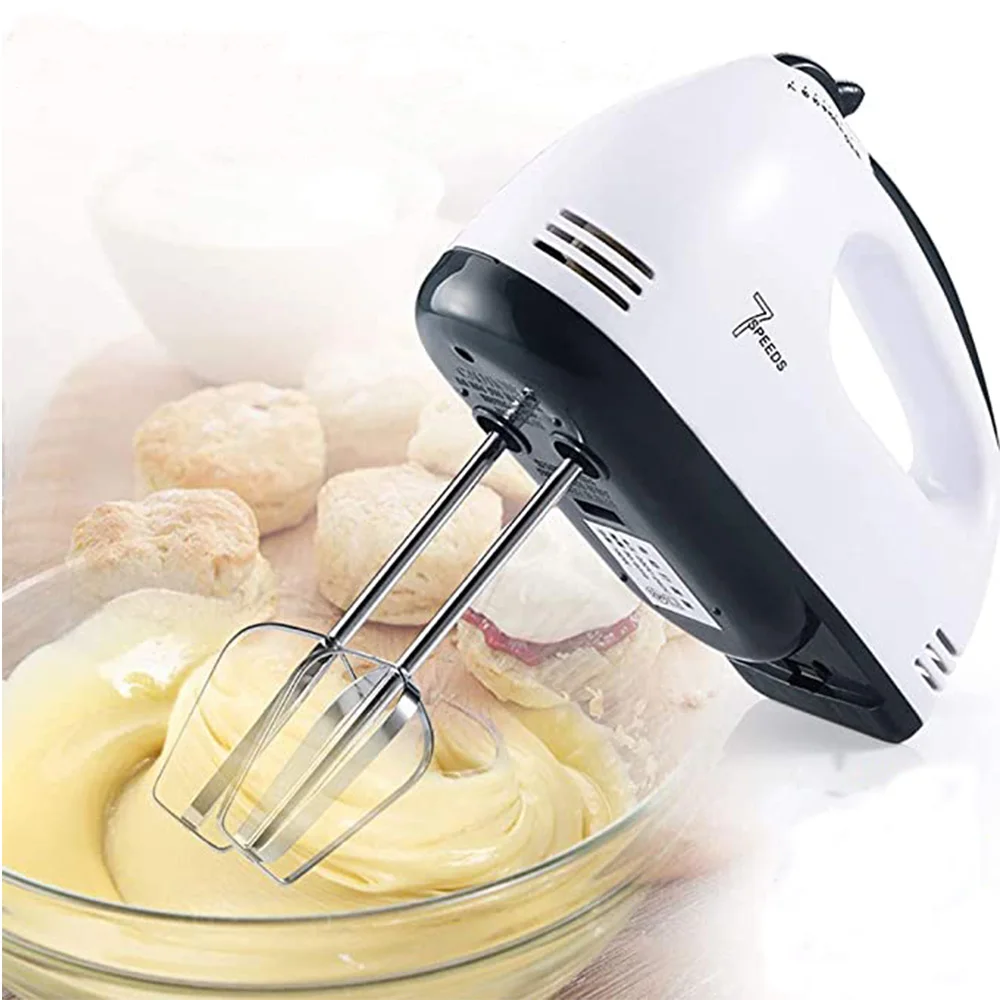 Multifunctional 7 Speed 100W Electric Handheld Mixer Egg Beater Automatic  Cream Food Cake Baking Dough Mixer Food Blender - AliExpress