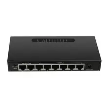 Diewu 8 Порты и разъёмы Мощность Ethernet сетевой коммутатор питания через Ethernet 10/100 Мбит Настольный концентратор Lan 6 Spoe Порты инжектор Мощность для камер(штепсельная Вилка стандарта США