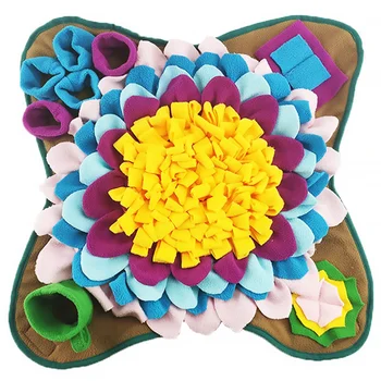

1Pc Pet Feed Training Mat Durable Colorful Nonslip Safe Creative Slow Eating Mat Pet Slow Feeder Pet Sniff Smell Blanket for Dog