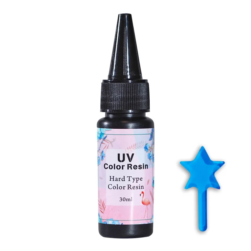 

Blue Kawaii Resin Jewelry Making UV Resin Activated Resin Solar Ultraviolet Cured Resin Hard Type Sun Light Curing Resin (30g)