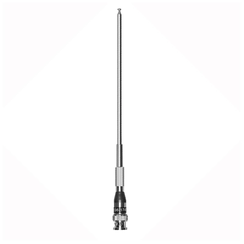 BNC Q9 VHF 136-174Mhz Walkie Talkie Antenna Metal Telescopic Antenna High Gain Mast For Two Way Radio Aerial For Icom Kenwood